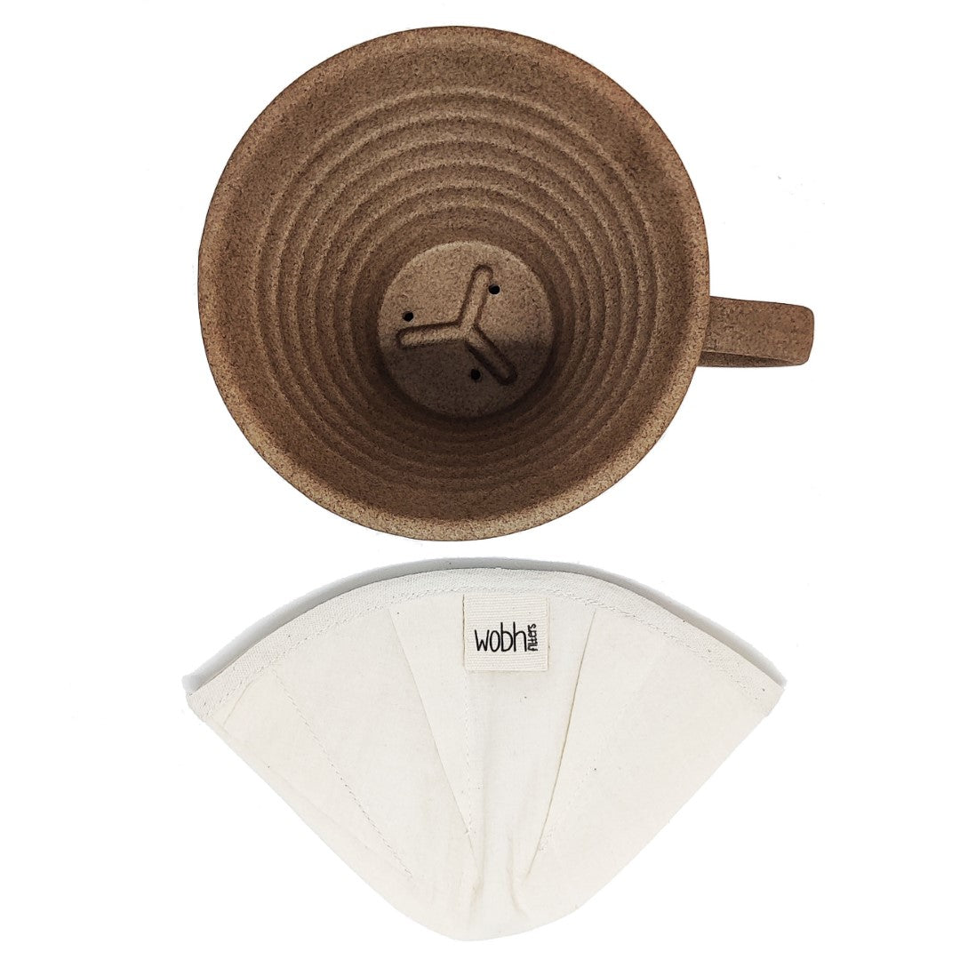 Wobh Filters | Fits Kalita® Wave 185, Flat Bottom Drippers | Pack of 1